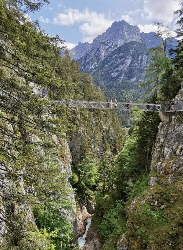 Die Leutaschklamm verbindet Bayern und Tirol