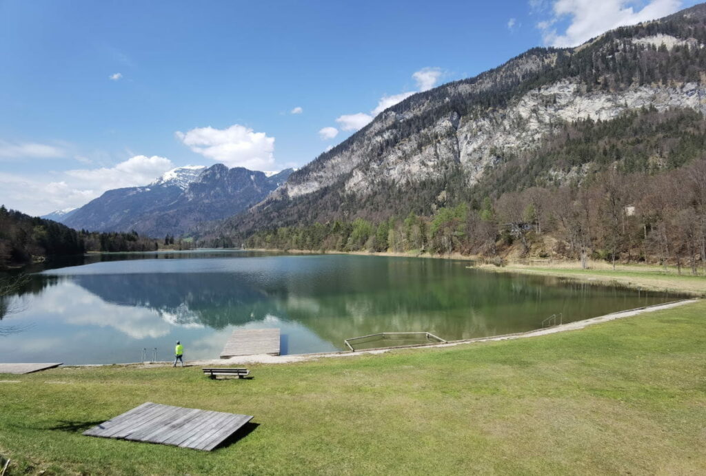 Hier kannst du am Reintalersee schwimmen