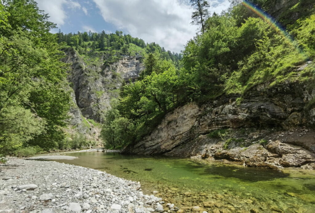 Wildromantische Felsenschlucht an der Brandenberger Ache