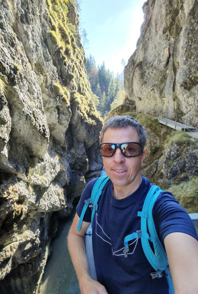 Reiseblogger Markus Schmidt in der Tiefenbachklamm